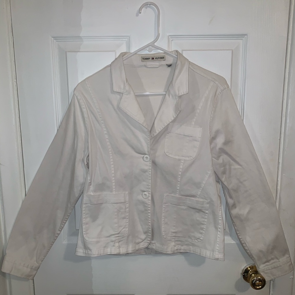 Tommy Hilfiger White Denim Jacket